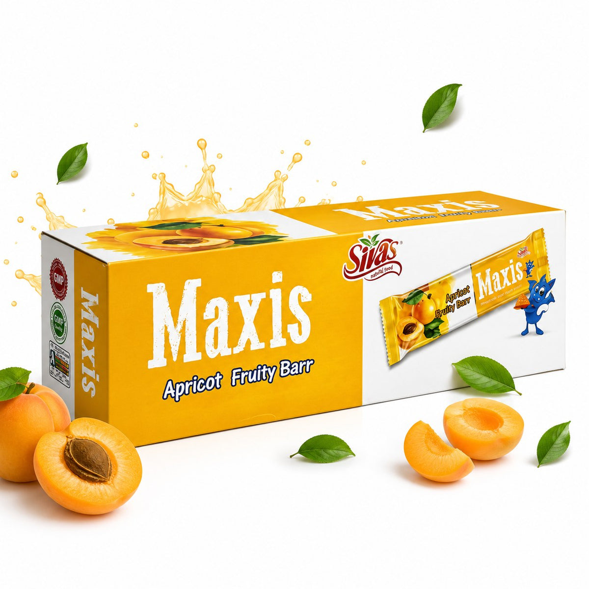 Sivas Maxis Fruity Barr Box (20 x 60g) - Apricot