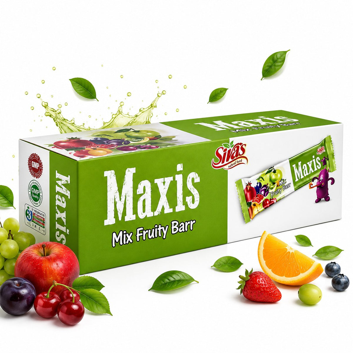 Sivas Maxis Fruity Barr Box (20 x 60g) - Mix Fruit