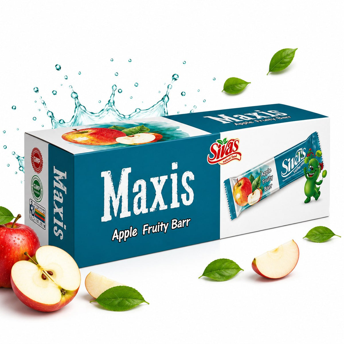 Sivas Maxis Fruity Barr Box (20 x 60g) - Apple