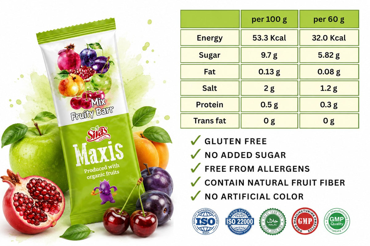 Sivas Maxis Fruity Barr Box (20 x 60g) - Mix Fruit