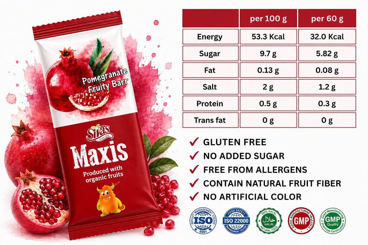 Sivas Maxis Fruity Barr Box (20 x 60g) - Pomegranate